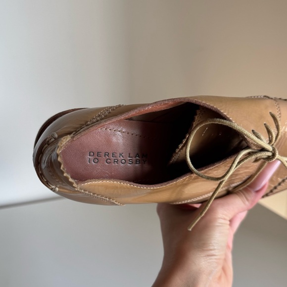 Derek Lam 10 Crosby Grady Patent Leather Lace-Up Platform Oxfords - Picture 7 of 13